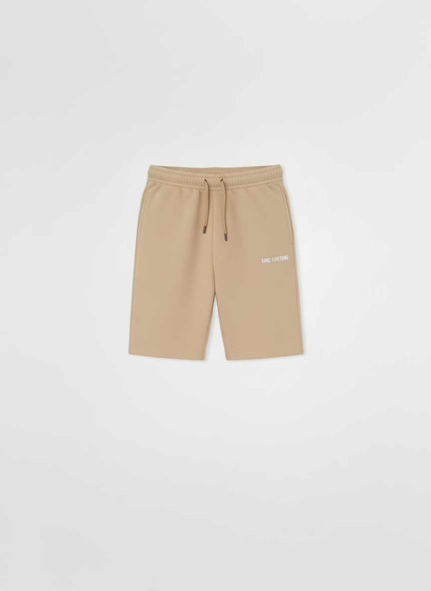 VRSC Couture Logo Shorts - Beige