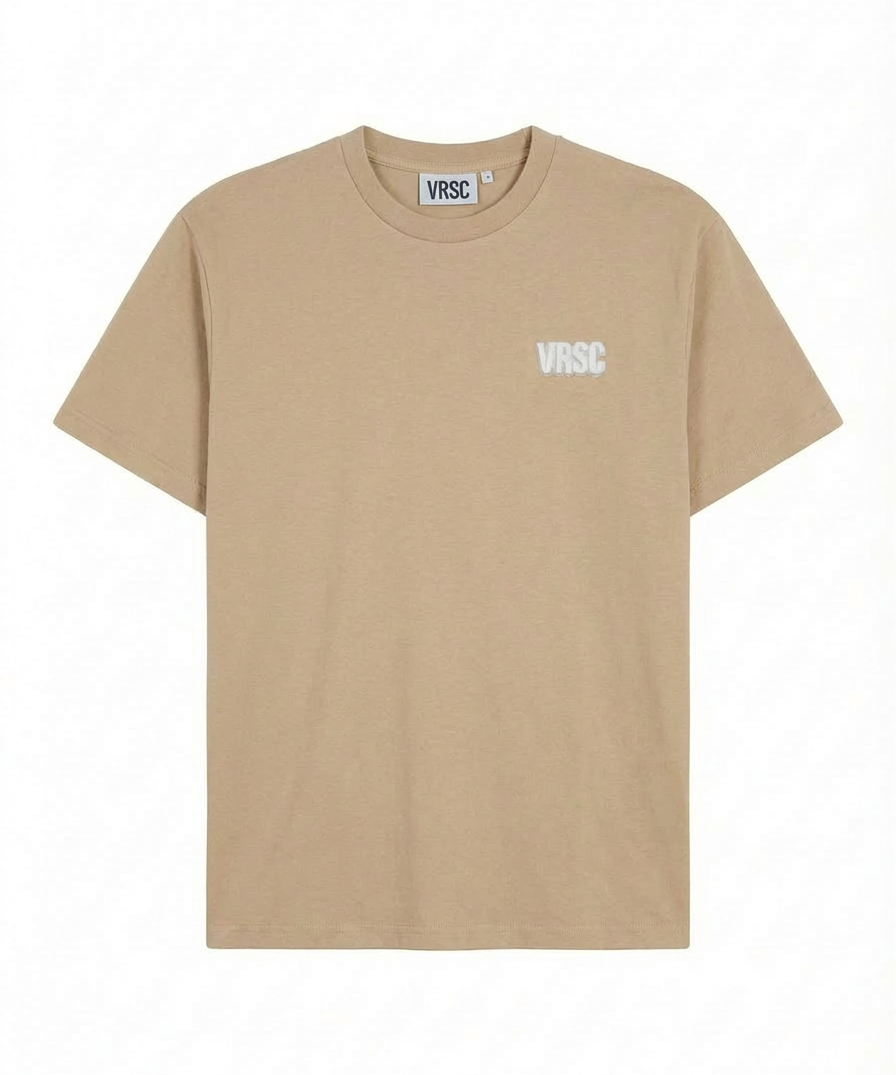 VRSC Oversized Maxi Logo Tee - Beige