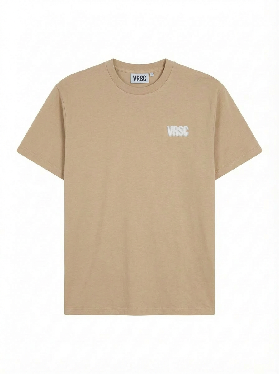 VRSC Oversized Maxi Logo Tee - Beige
