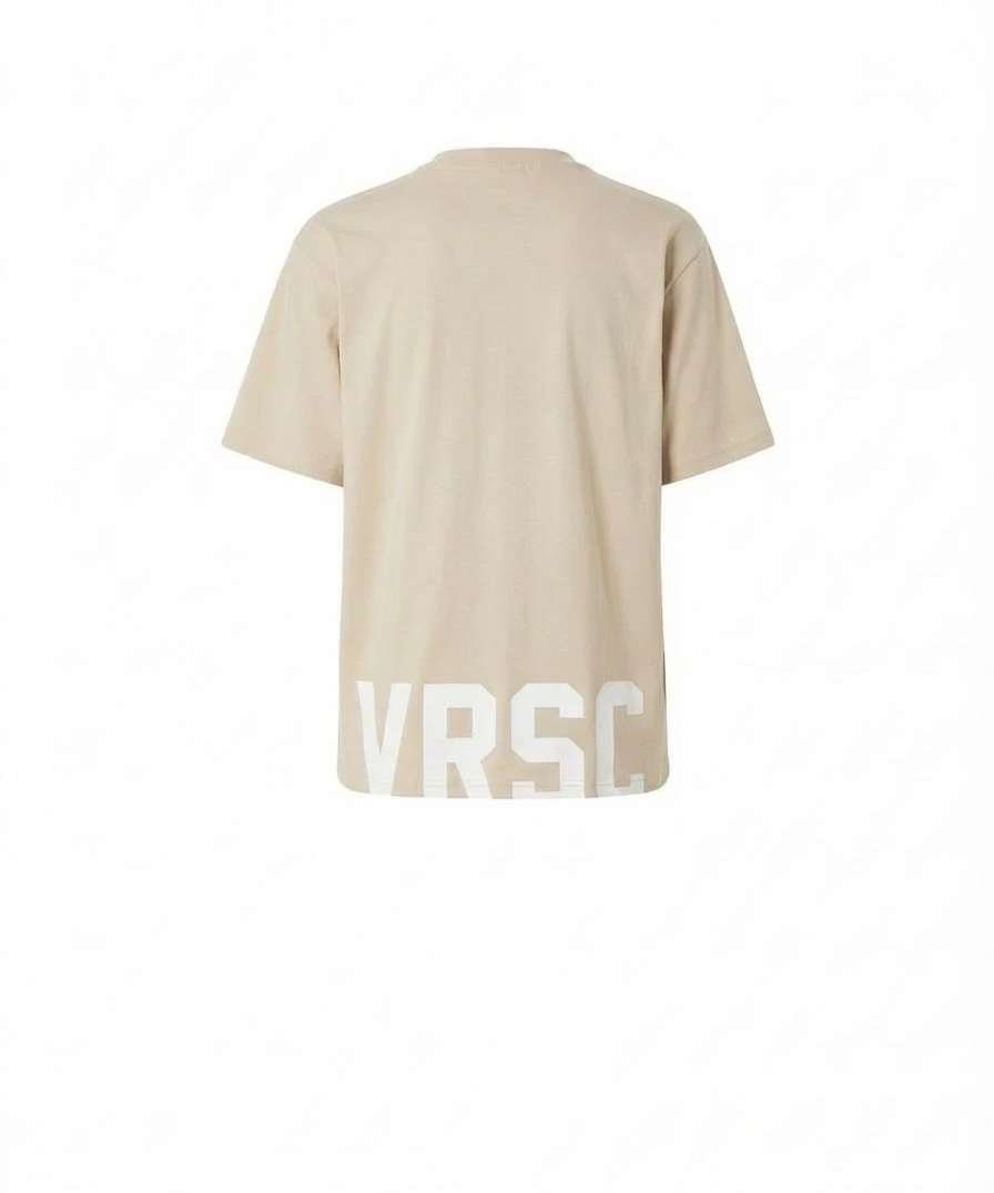 VRSC Oversized Maxi Logo Tee - Beige - Retro