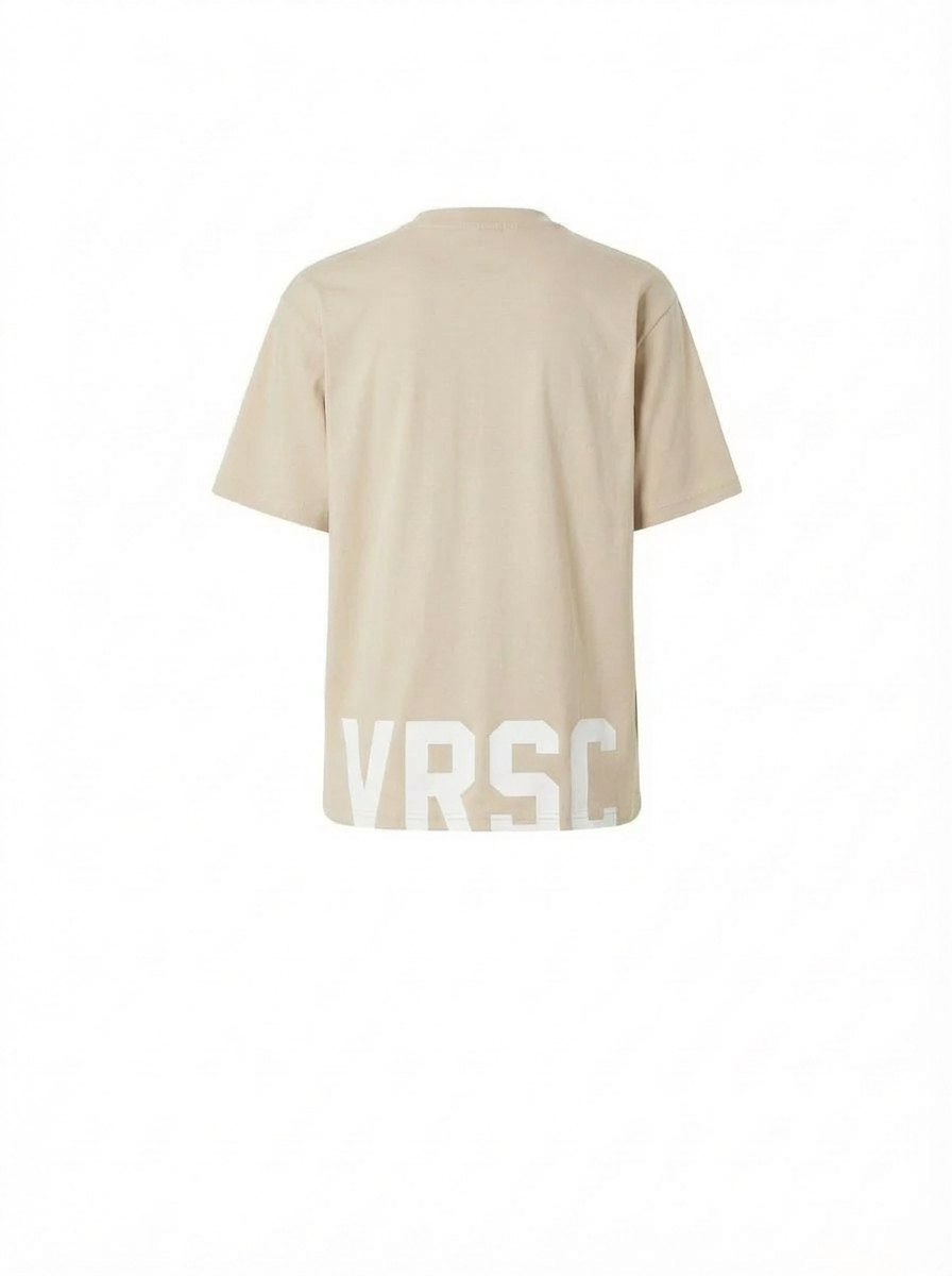 VRSC Oversized Maxi Logo Tee - Beige - Retro