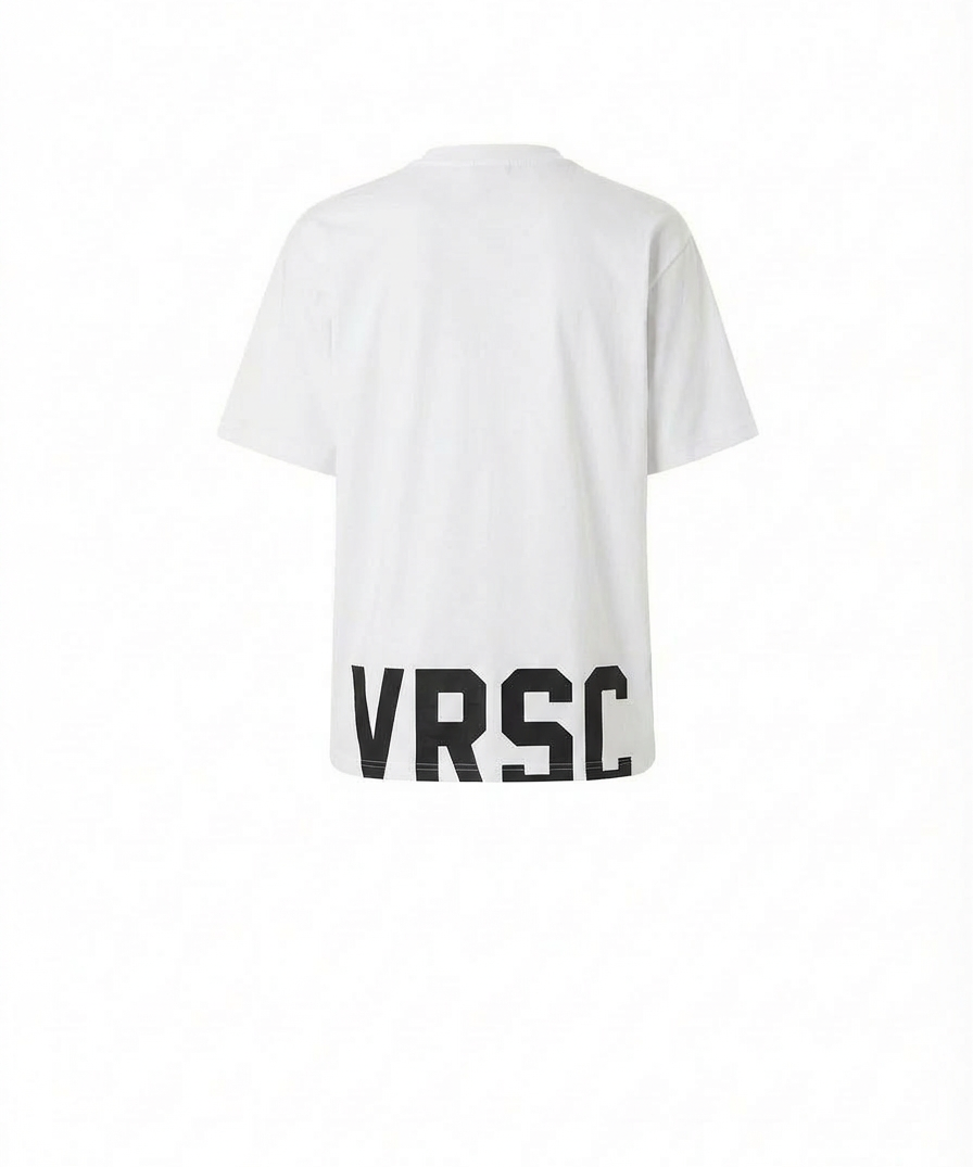 VRSC Oversized Maxi Logo Tee - Bianco - Retro