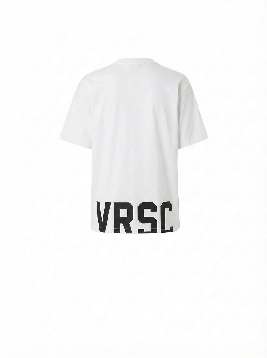 VRSC Oversized Maxi Logo Tee - Bianco - Retro