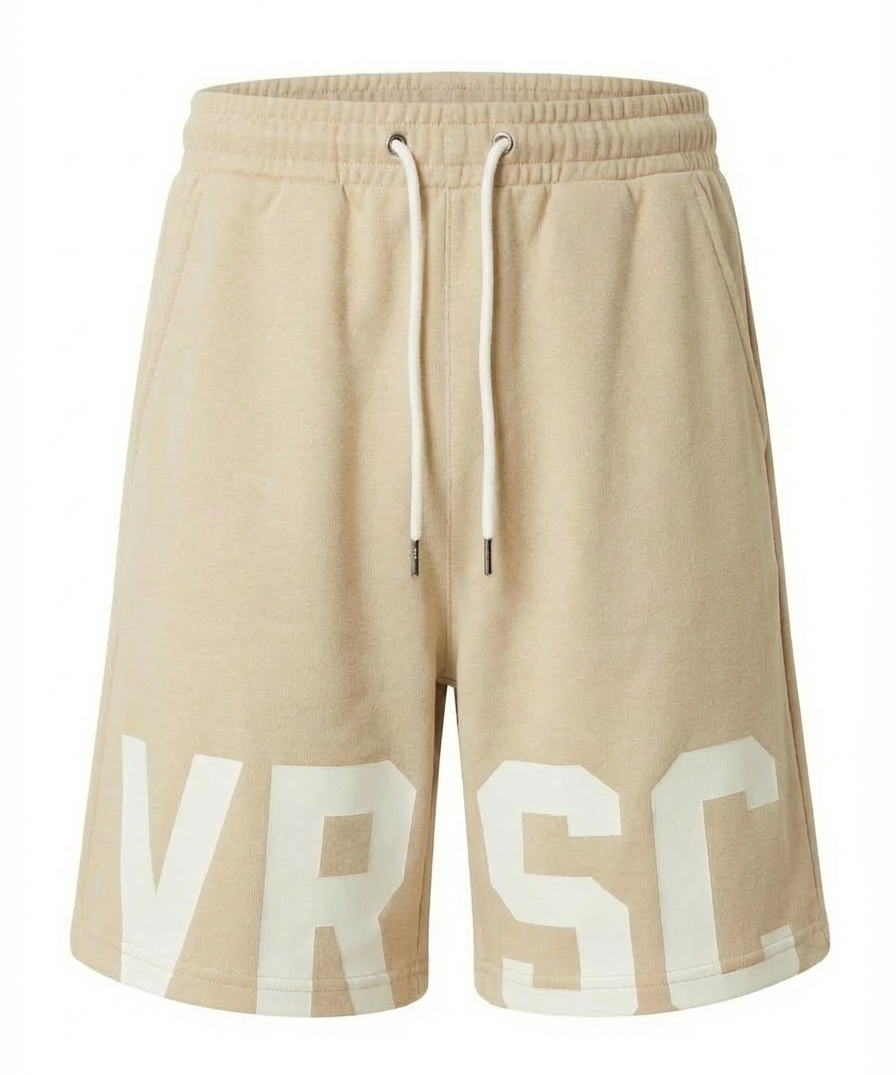 VRSC Maxi Logo Shorts - Beige