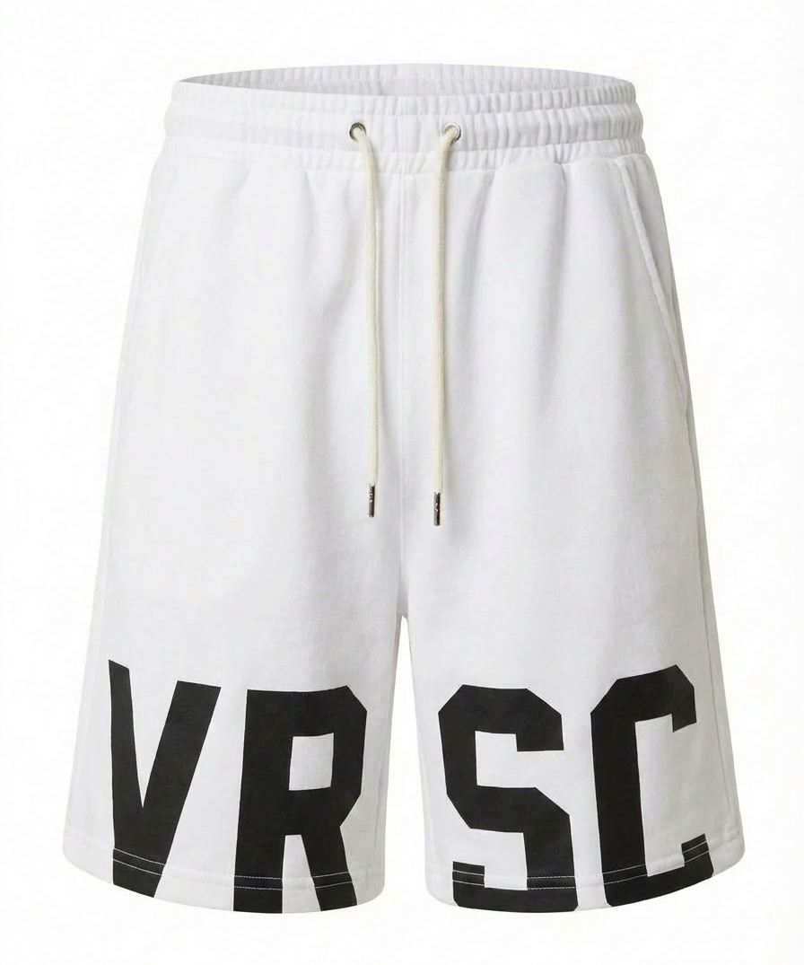 VRSC Maxi Logo Shorts - Bianco