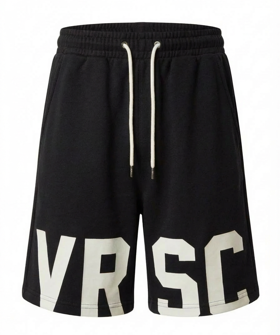 VRSC Maxi Logo Shorts - Nero