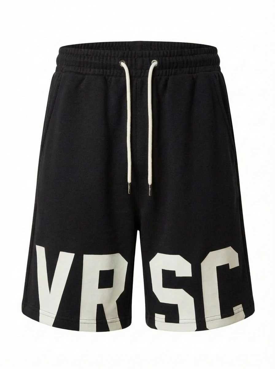 VRSC Maxi Logo Shorts - Nero