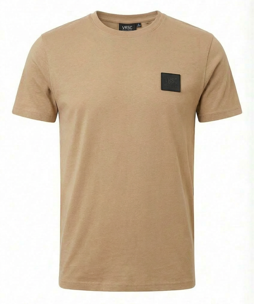 VRSC Couture Rubber Badge Tee - Beige
