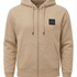 VRSC Couture Rubber Badge Zip Hoodie - Beige