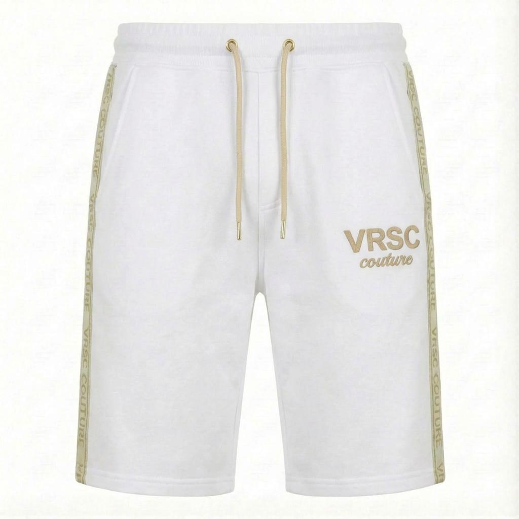 VRSC Couture Tape Logo Shorts - Bianco