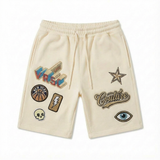 VRSC Couture Multi-Patch Shorts - Beige