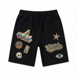 VRSC Couture Multi-Patch Shorts - Nero
