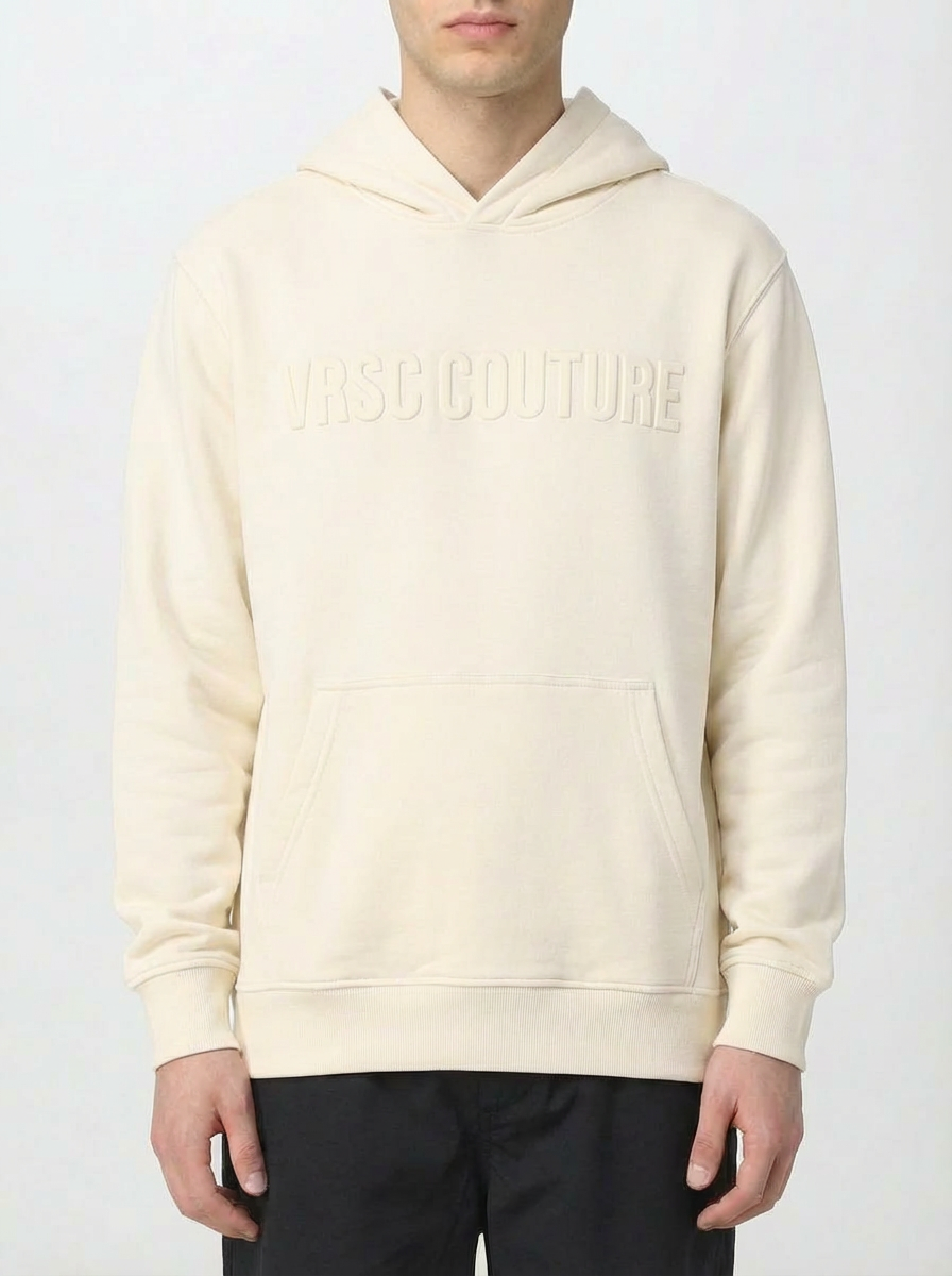 VRSC Couture Embossed Hoodie - Bianco