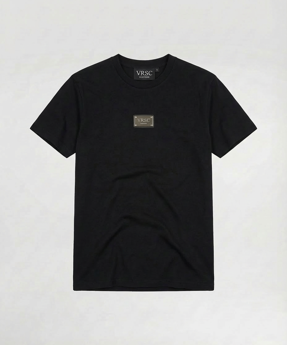 VRSC Couture Metal Plate Tee - Nero