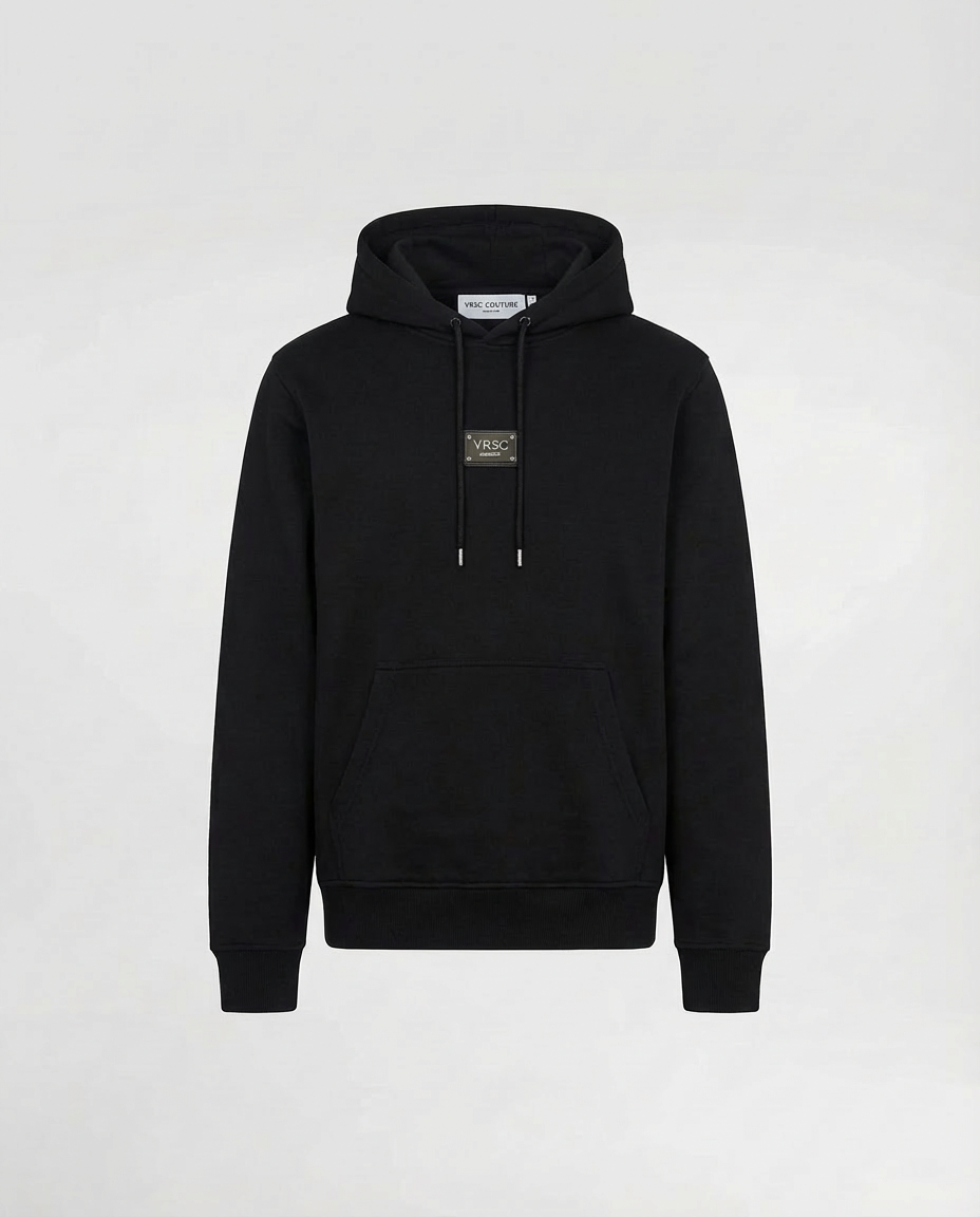 VRSC Couture Metal Plate Hoodie - Nero