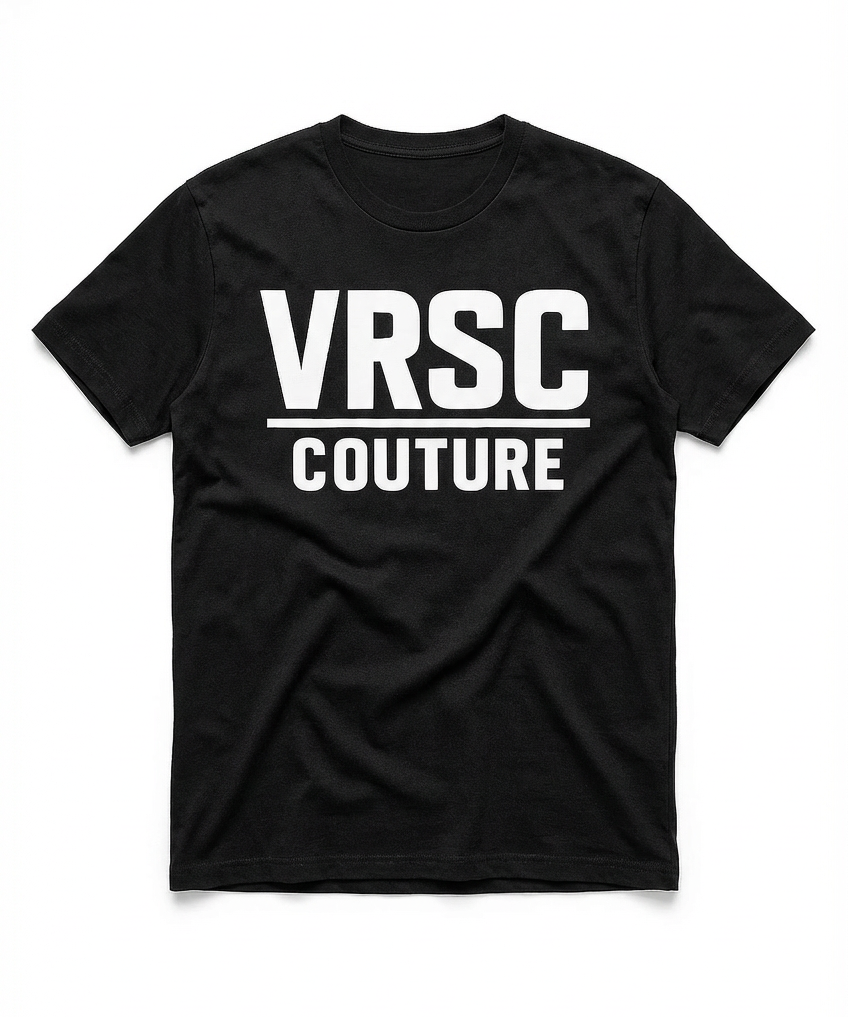 VRSC Couture Stacked Logo Tee - Nero