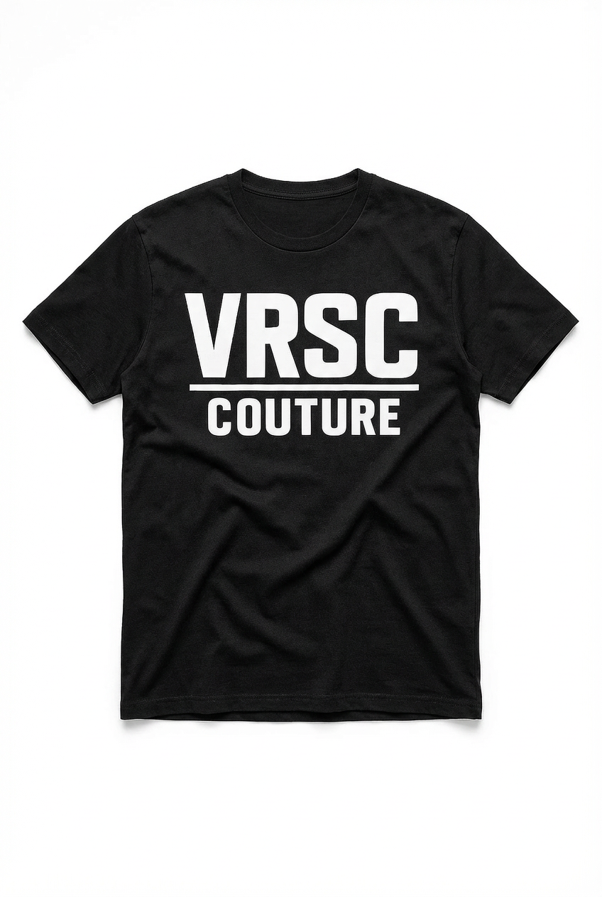 VRSC Couture Stacked Logo Tee - Nero