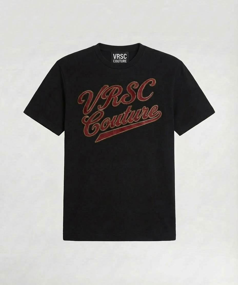 VRSC Couture Varsity Script Tee - Nero