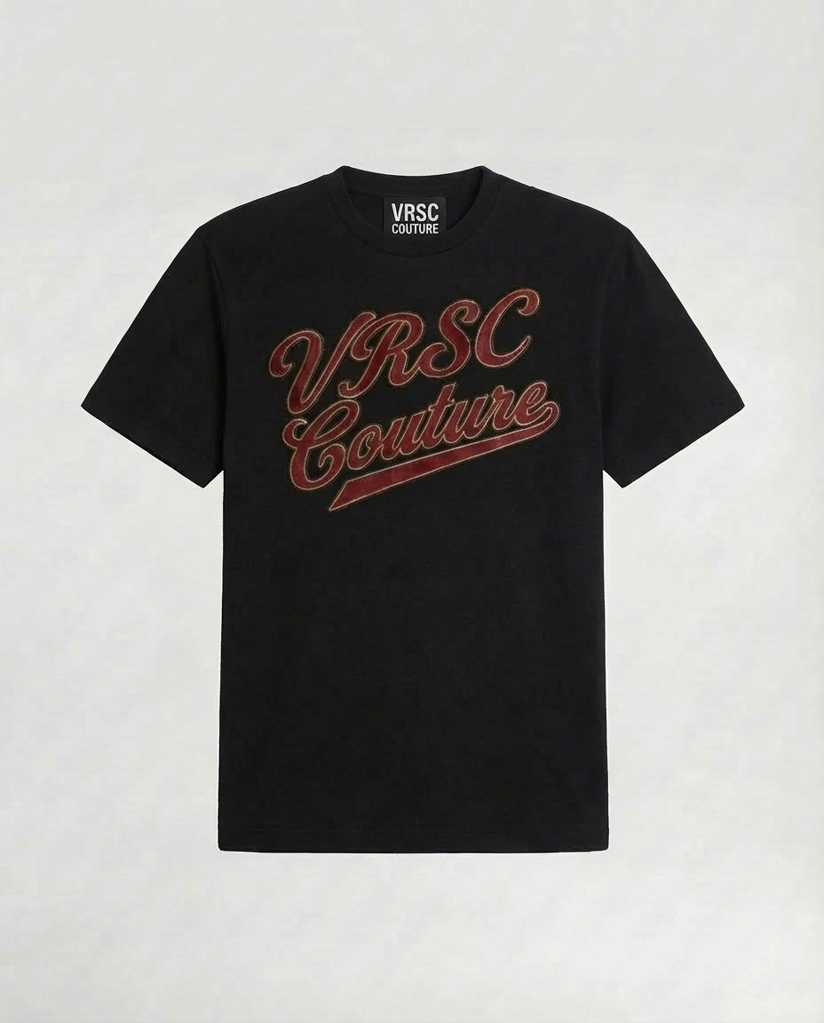 VRSC Couture Varsity Script Tee - Nero
