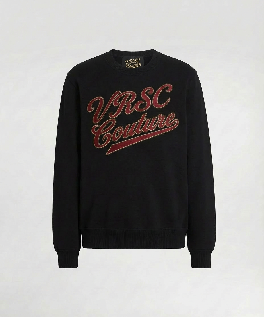 VRSC Couture Varsity Script Crewneck - Nero