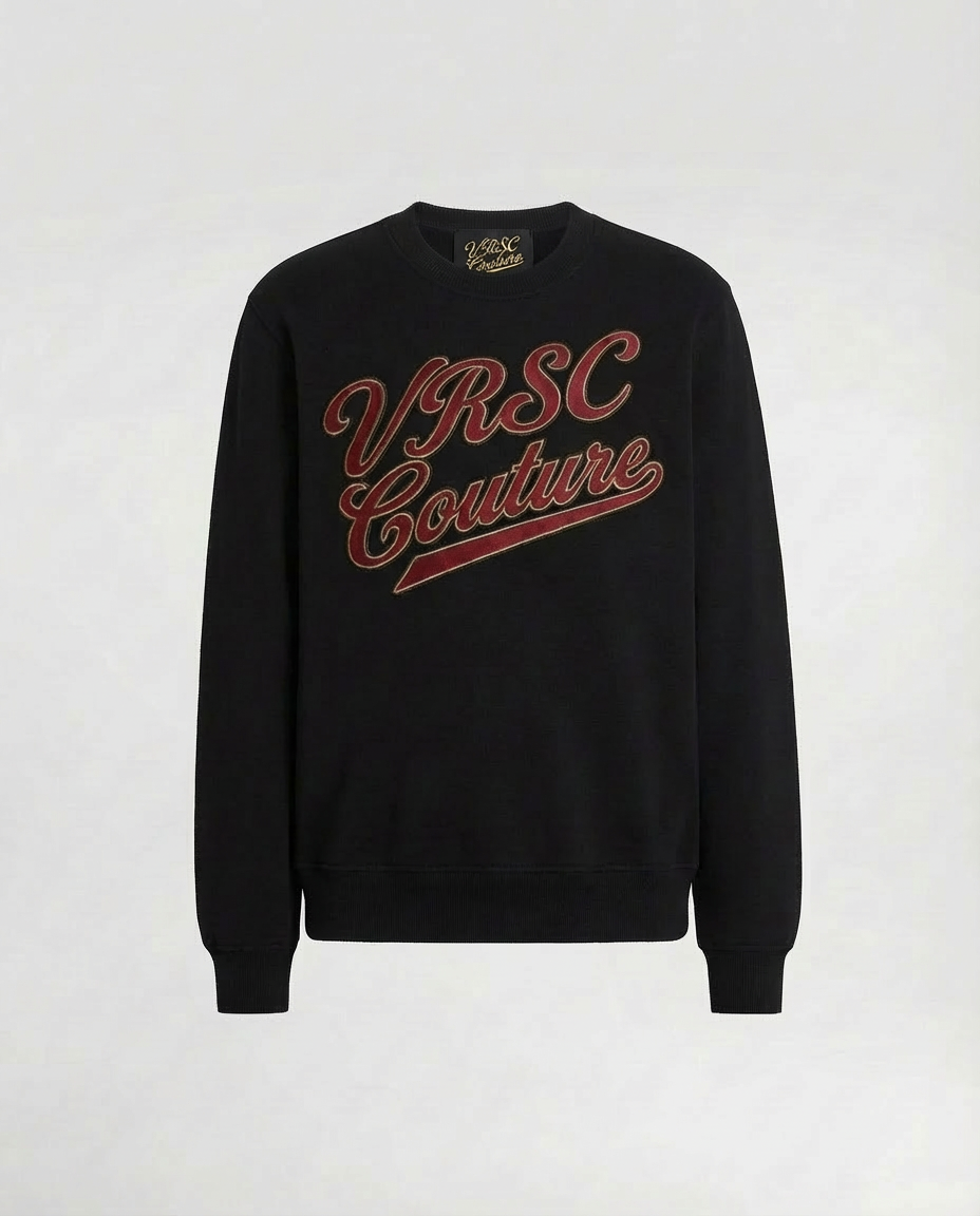 VRSC Couture Varsity Script Crewneck - Nero