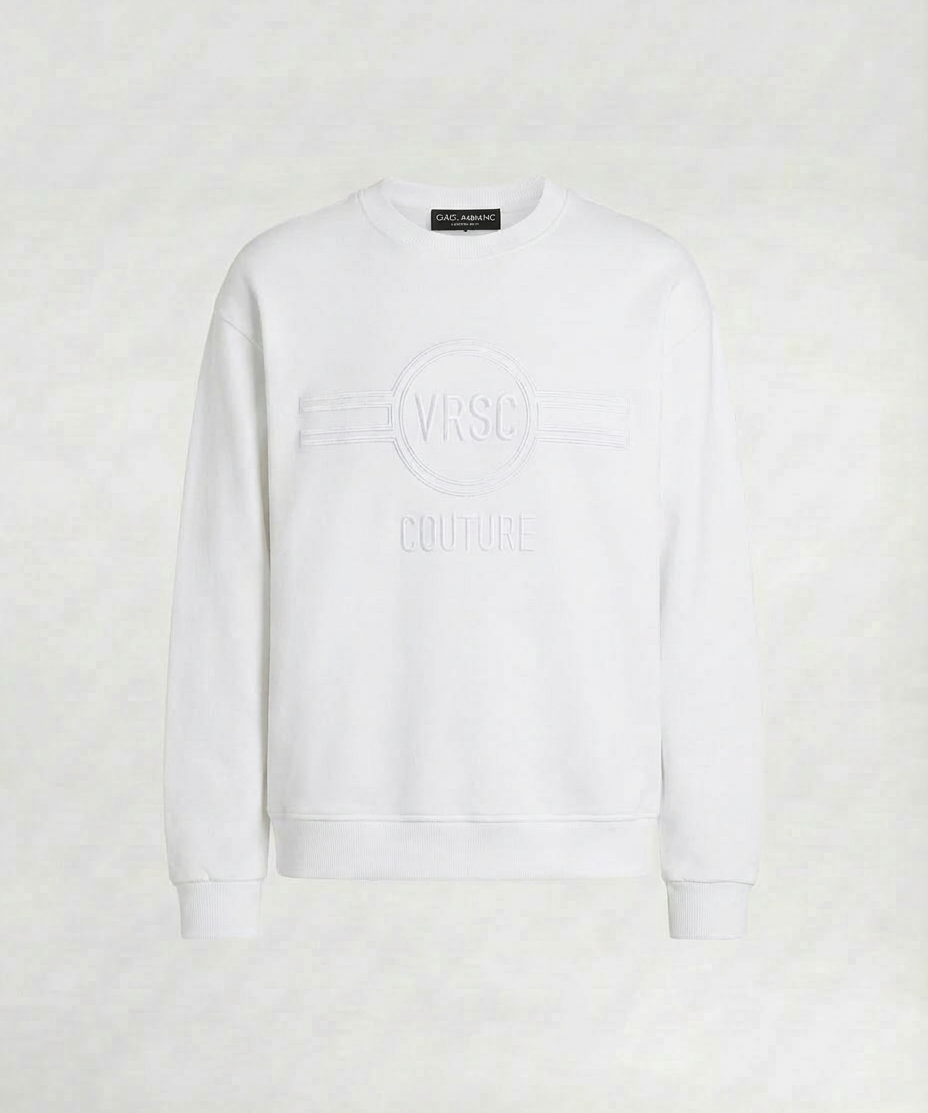 VRSC Couture Circle Emblem Crewneck - Bianco