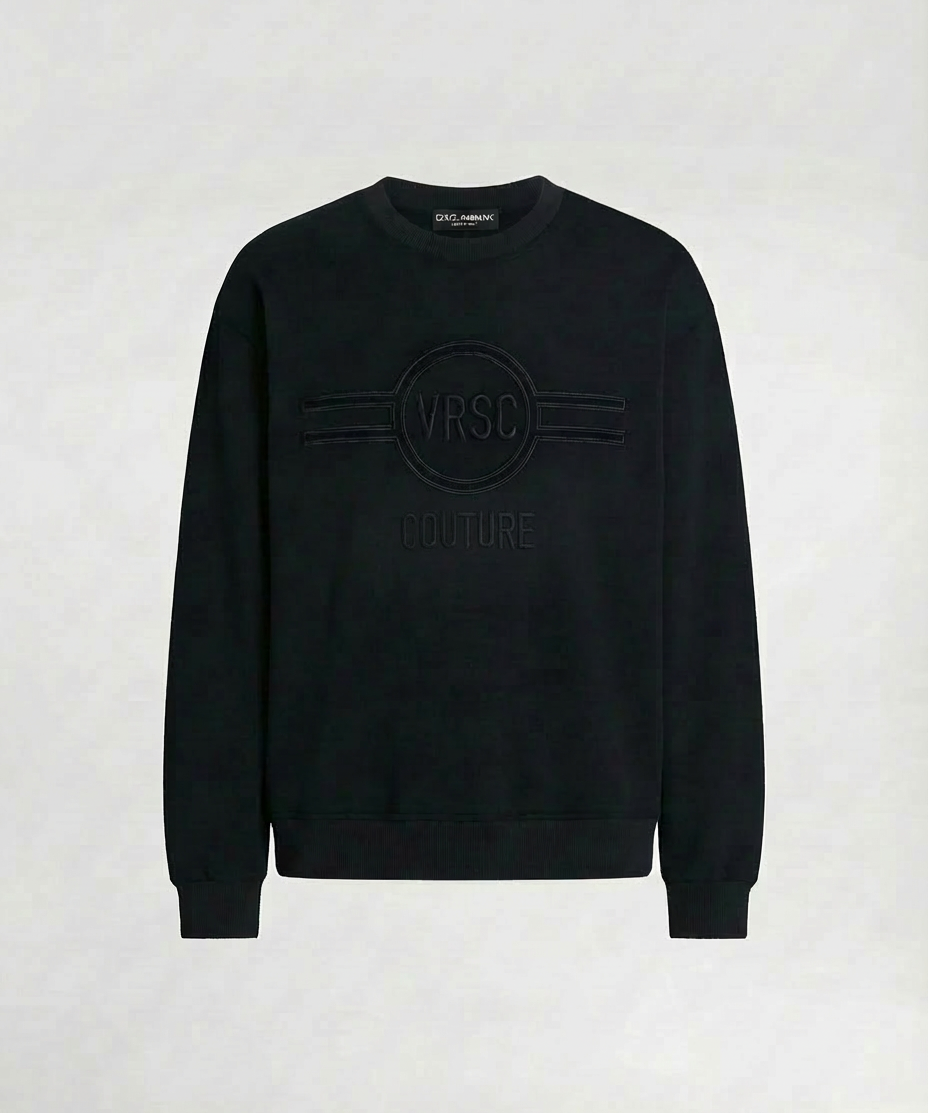 VRSC Couture Circle Emblem Crewneck - Nero