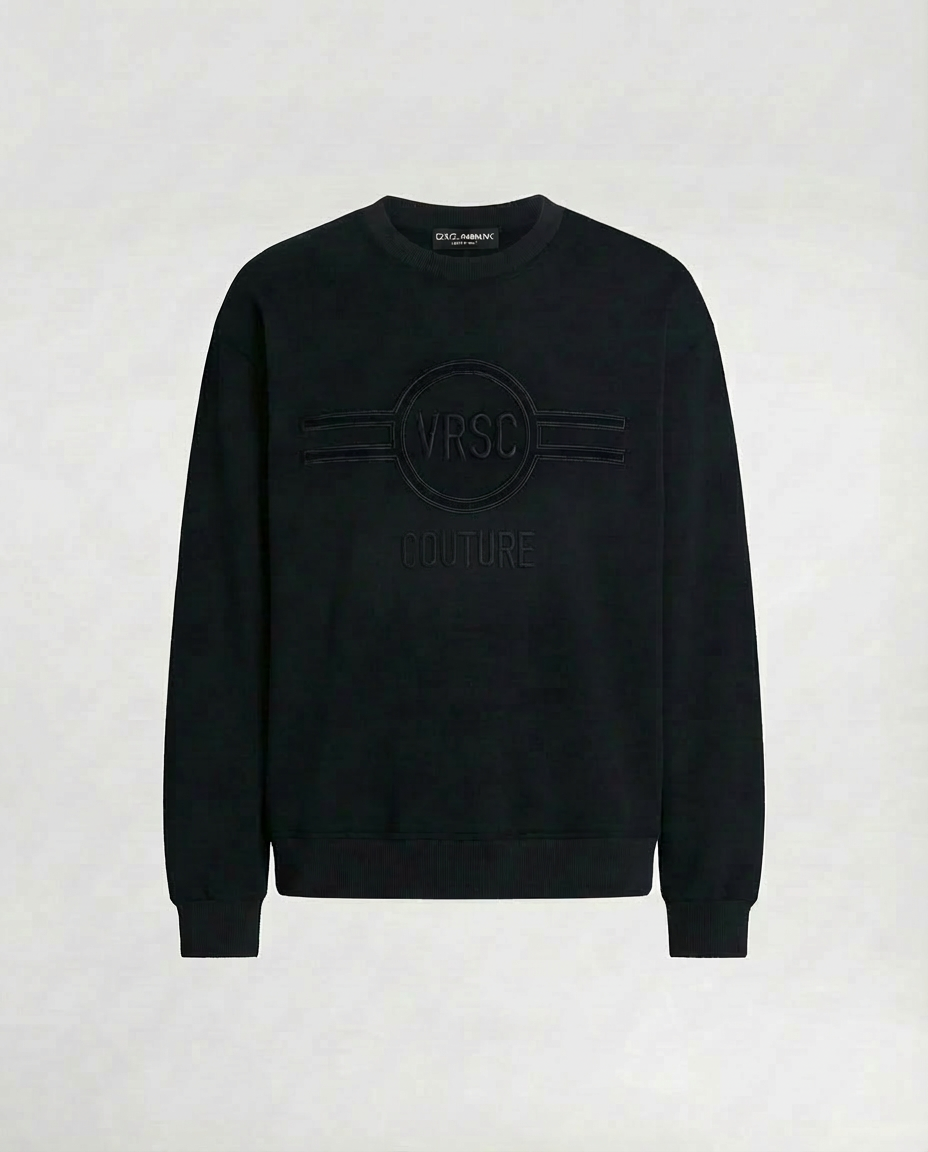 VRSC Couture Circle Emblem Crewneck - Nero