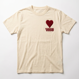VRSC Couture Heart Patch Tee - Beige