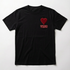 VRSC Couture Heart Patch Tee - Nero