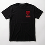 VRSC Couture Heart Patch Tee - Nero