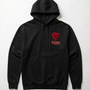 VRSC Couture Heart Patch Hoodie - Nero