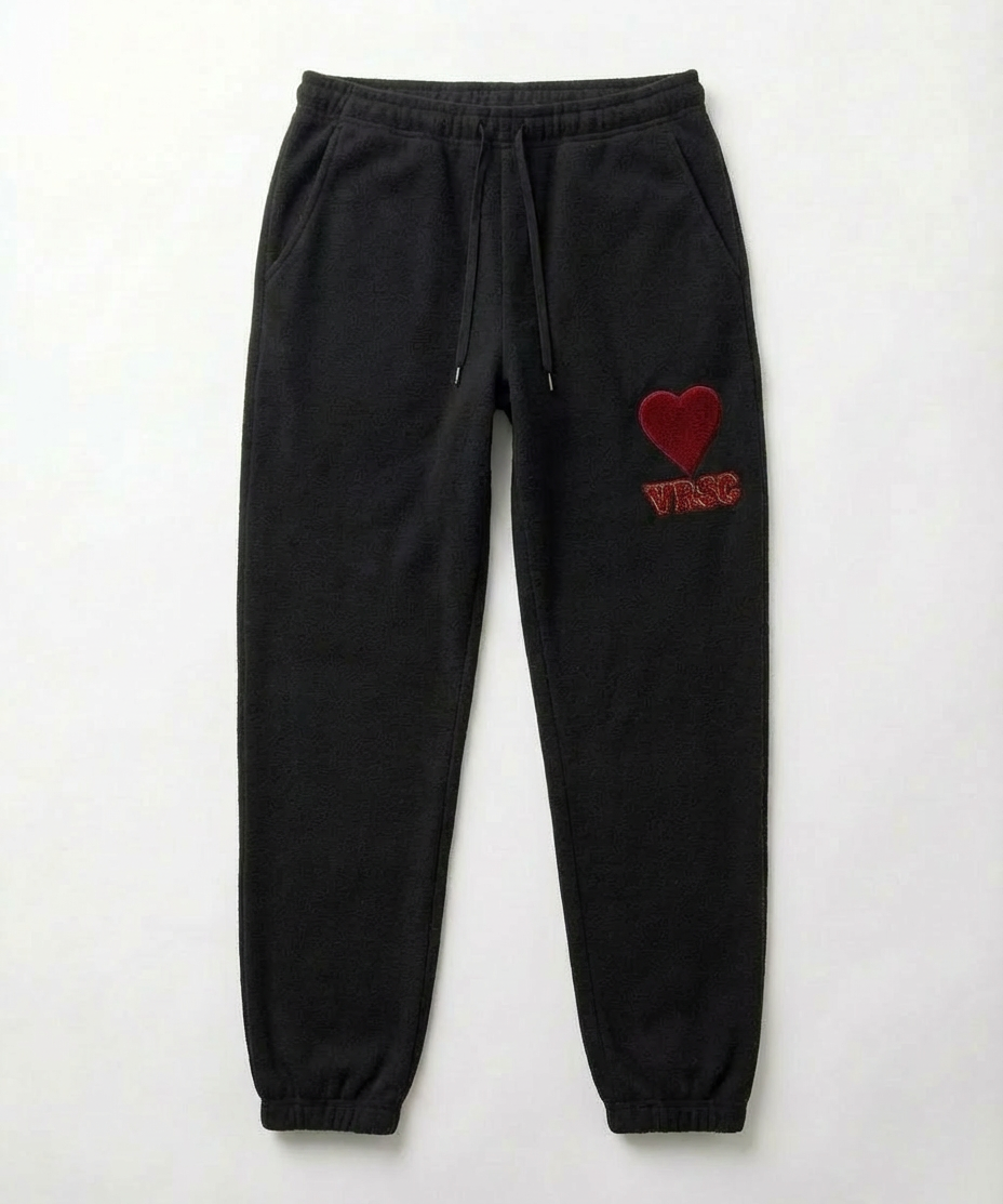 VRSC Couture Heart Patch Jogger - Nero
