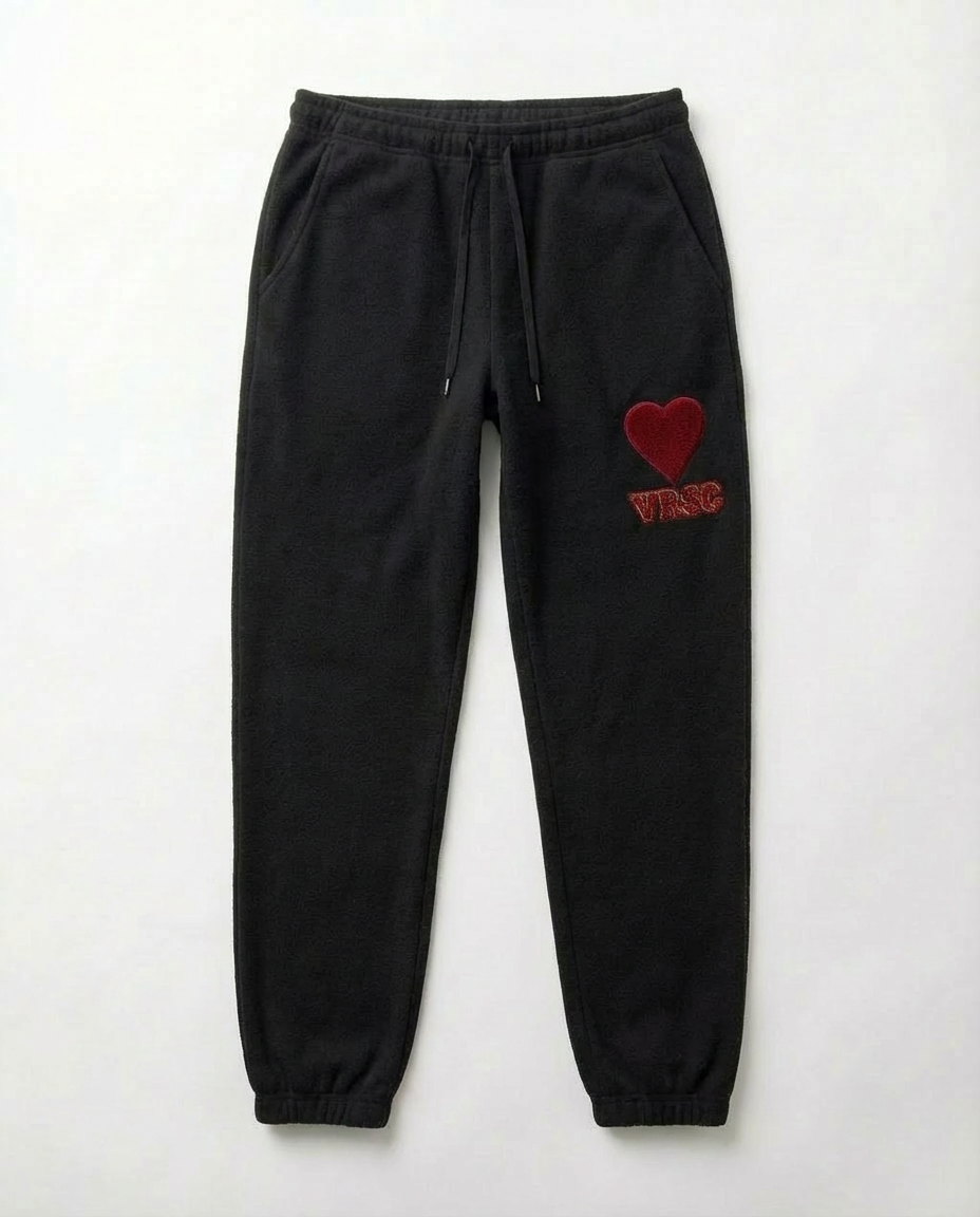 VRSC Couture Heart Patch Jogger - Nero
