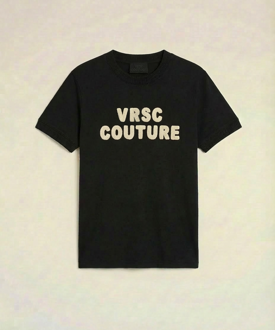VRSC Couture Chenille Bubble Tee - Nero