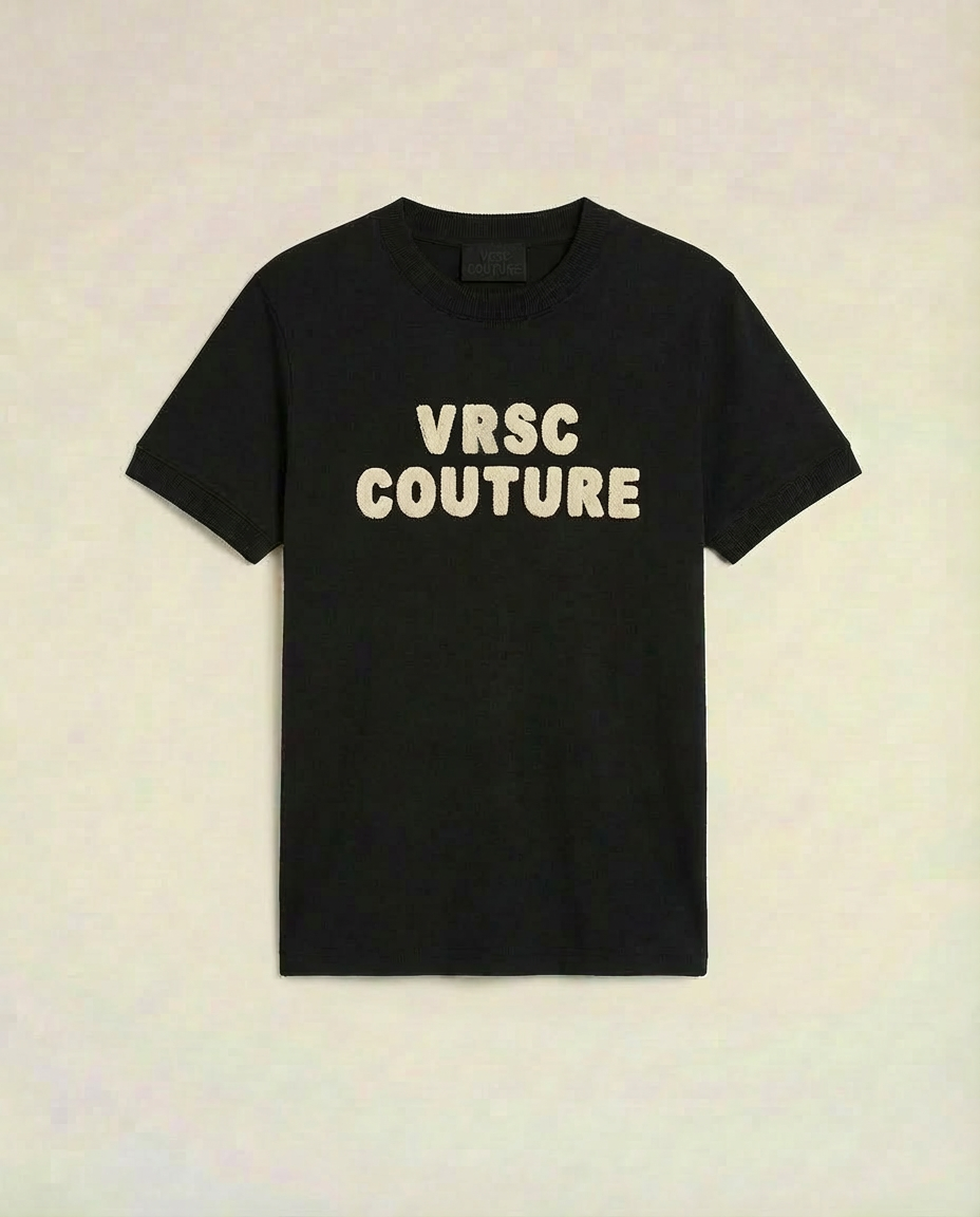 VRSC Couture Chenille Bubble Tee - Nero