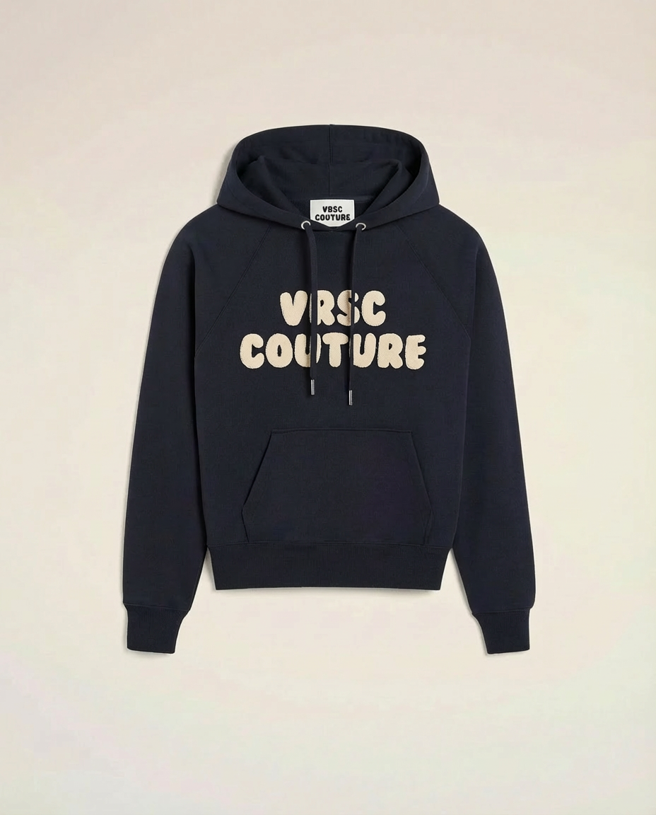 VRSC Couture Chenille Bubble Hoodie - Nero