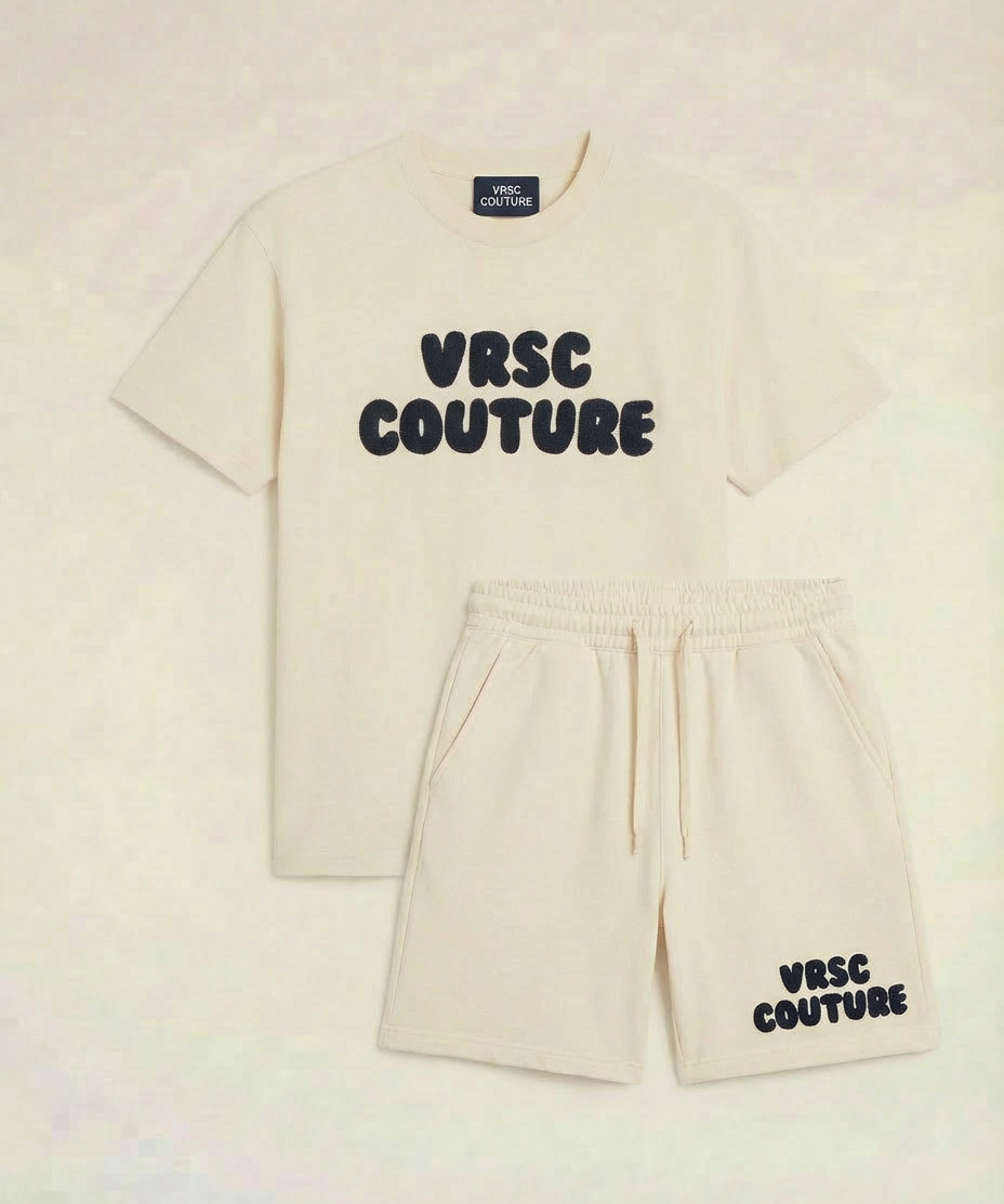 VRSC Couture Chenille Bubble Shorts - Bianco