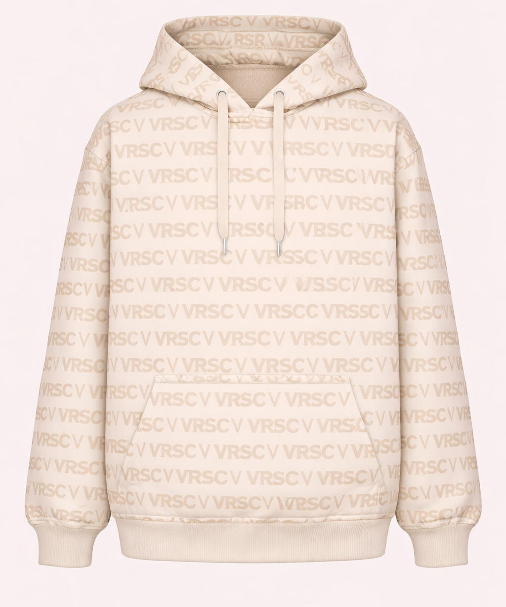 VRSC Couture Monogram Allover Hoodie - Bianco