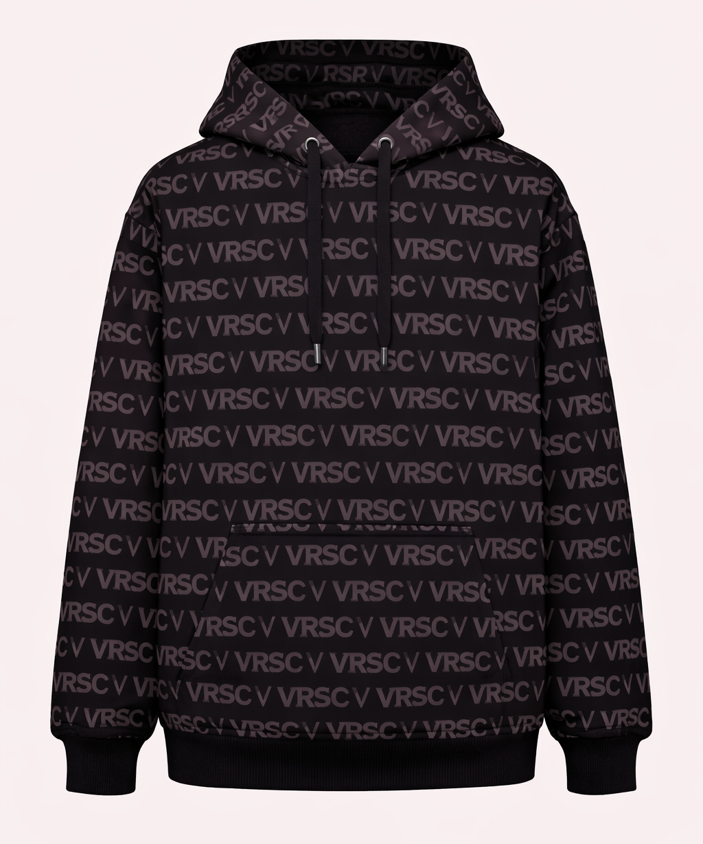 VRSC Couture Monogram Allover Hoodie - Nero