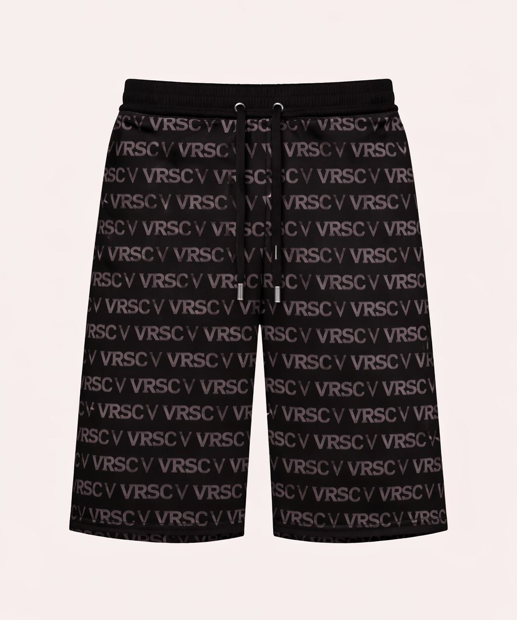 VRSC Couture Monogram Allover Shorts - Nero
