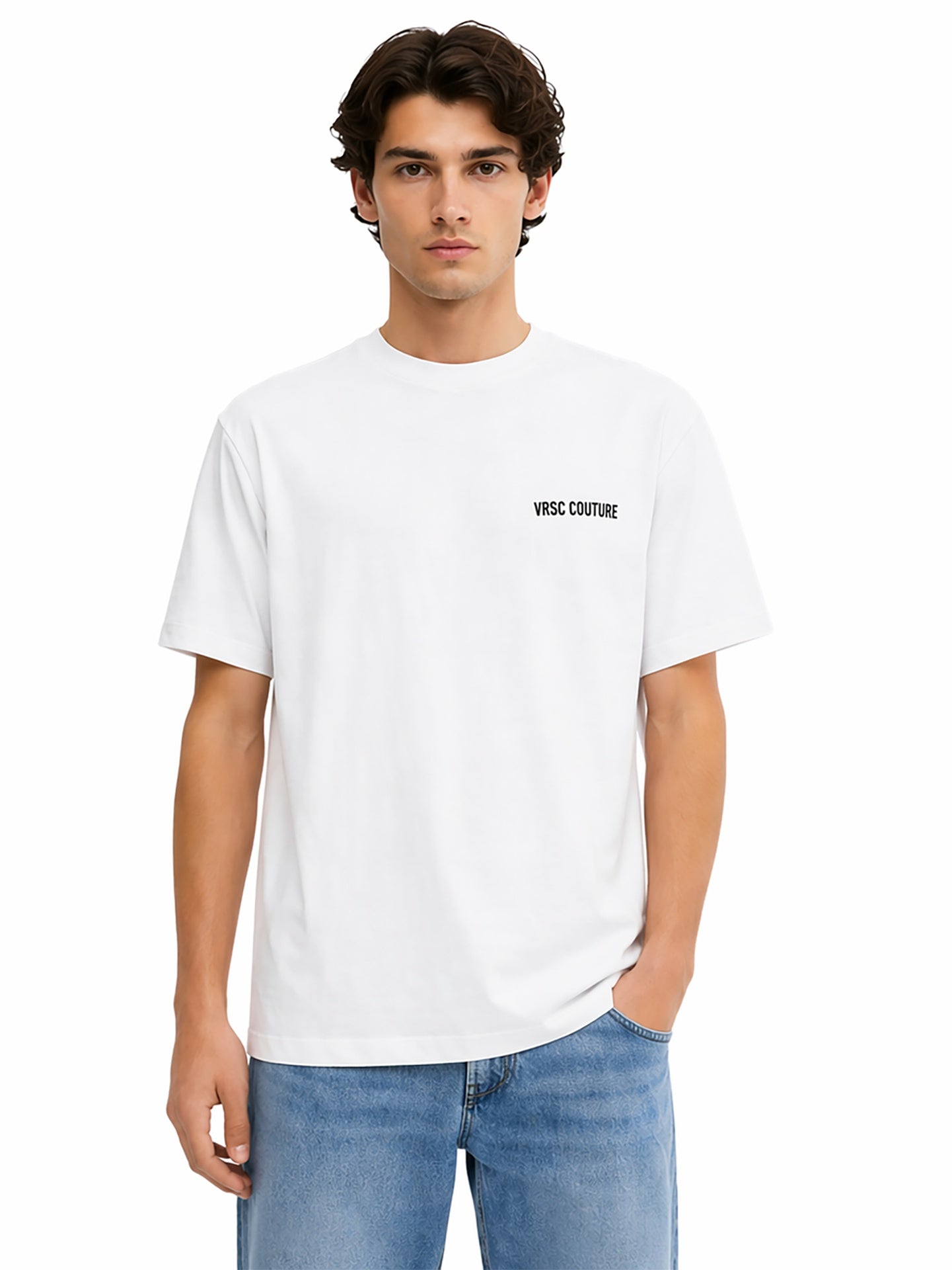 VRSC Very Random Solid Chic Maglia a maniche corte Bianco 100% cotone