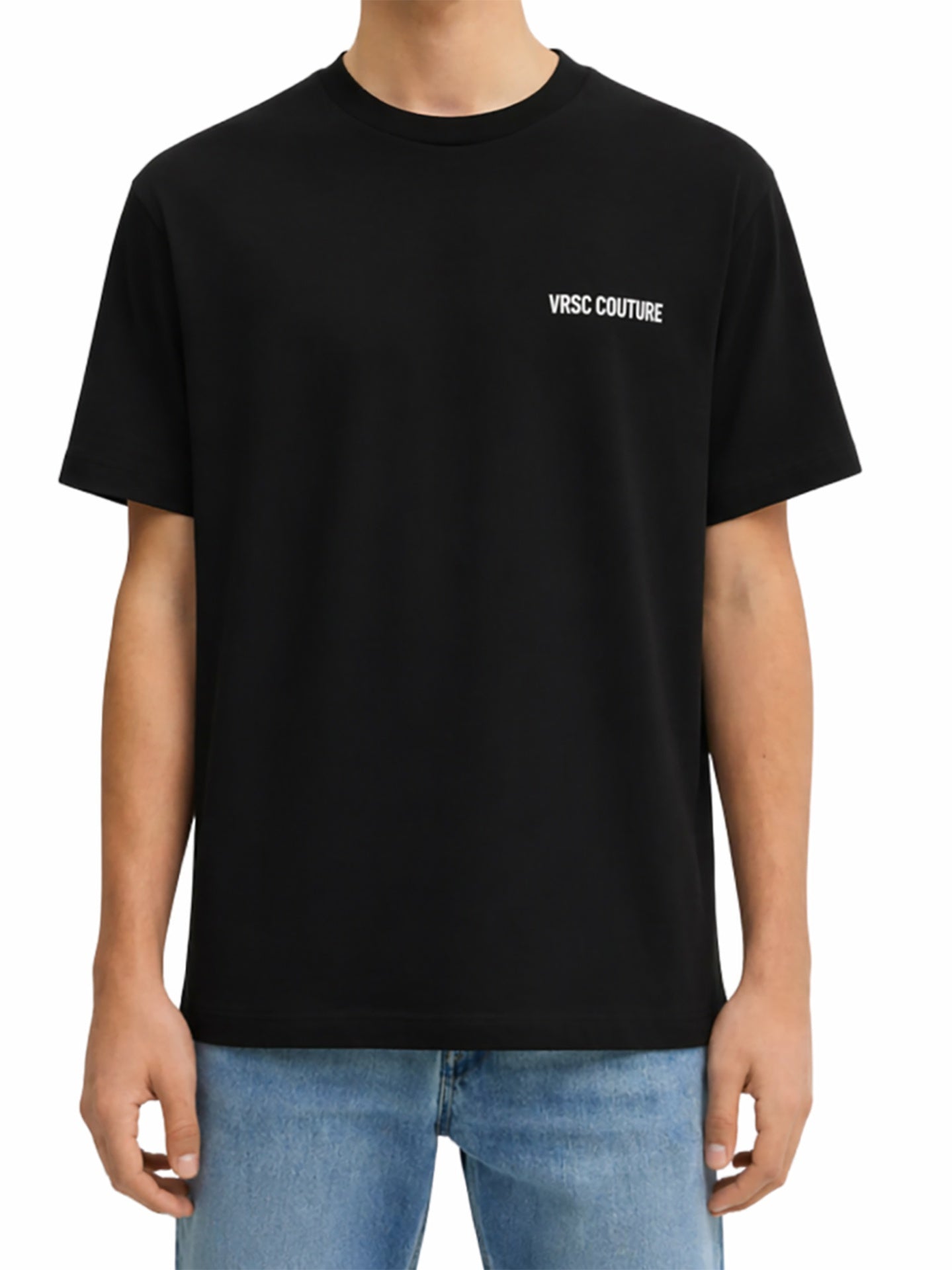 VRSC Very Random Solid Chic Maglia a maniche corte Nero 100% cotone