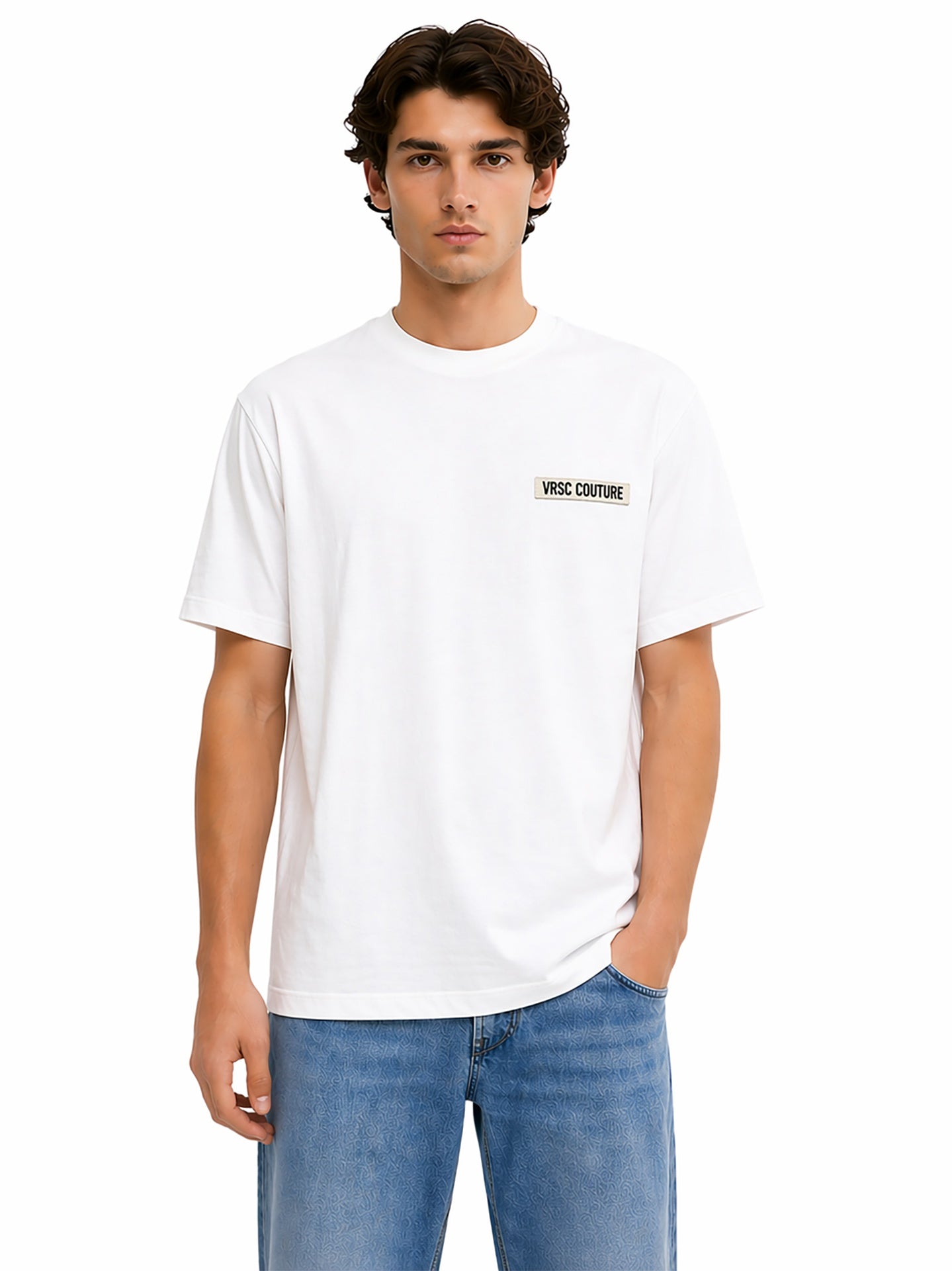 VRSC Very Random Solid Chic Maglia a maniche corte Bianco 100% cotone