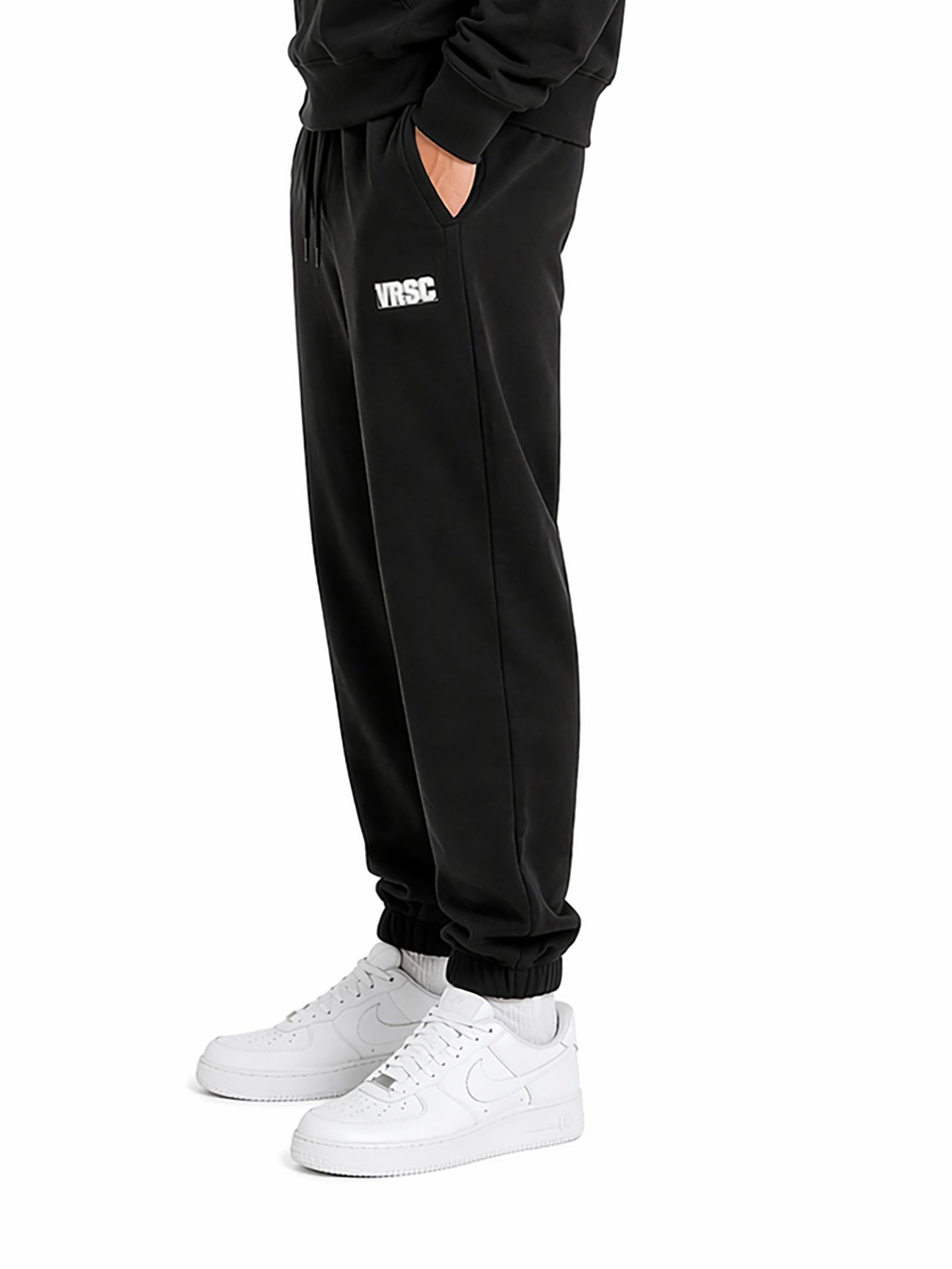 VRSC Very Random Solid Chic Pantaloni Nero 100% Cotone