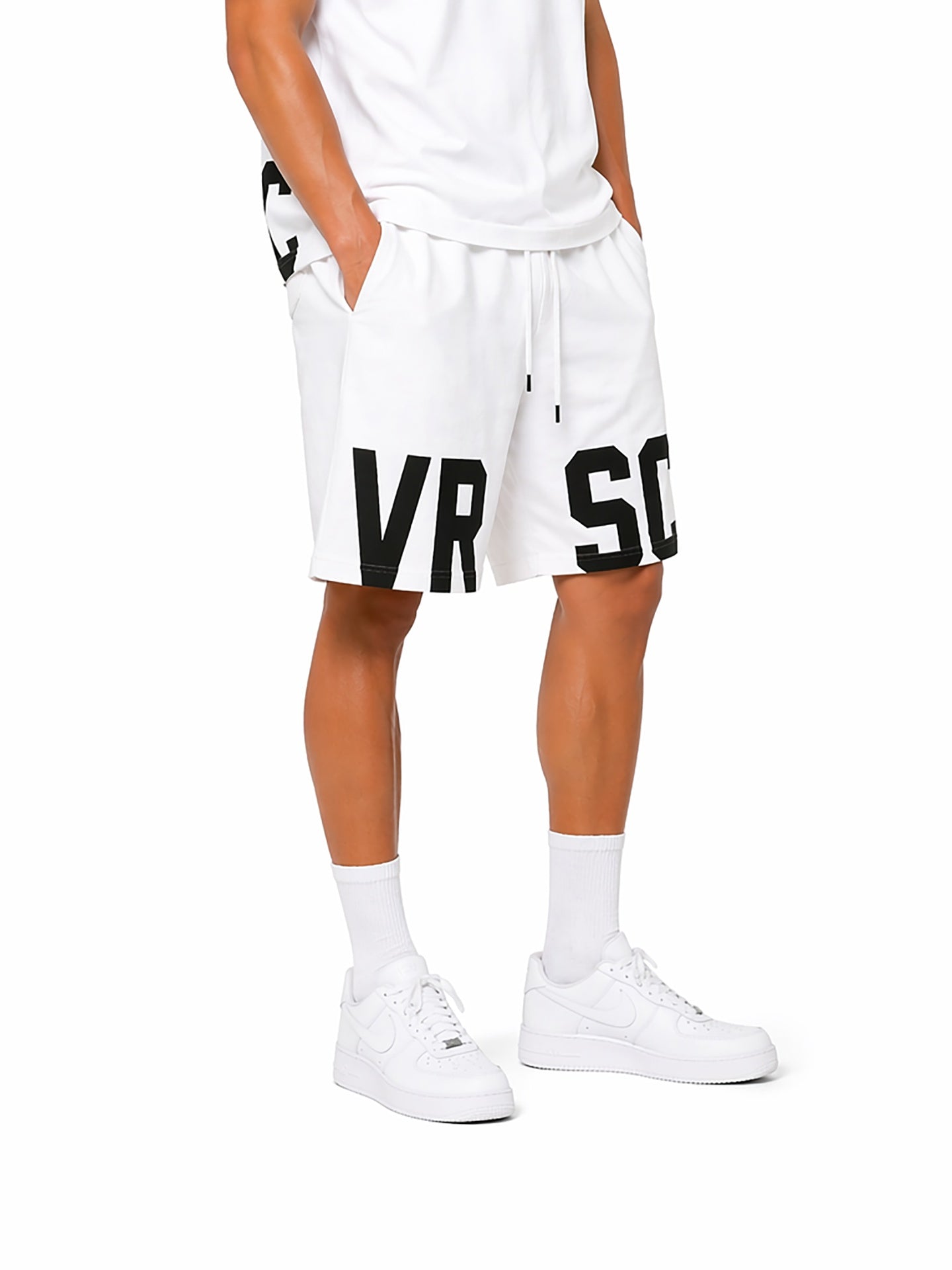 VRSC Very Random Solid Chic Pantaloncino Bianco 100% Cotone