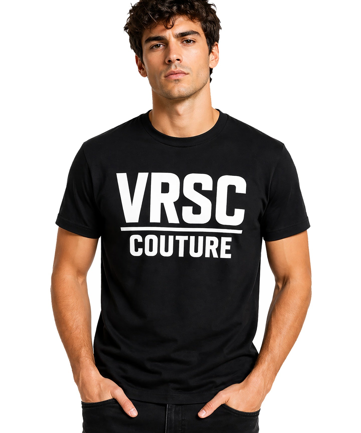 T-Shirt in Cotone | Nero - VRSC